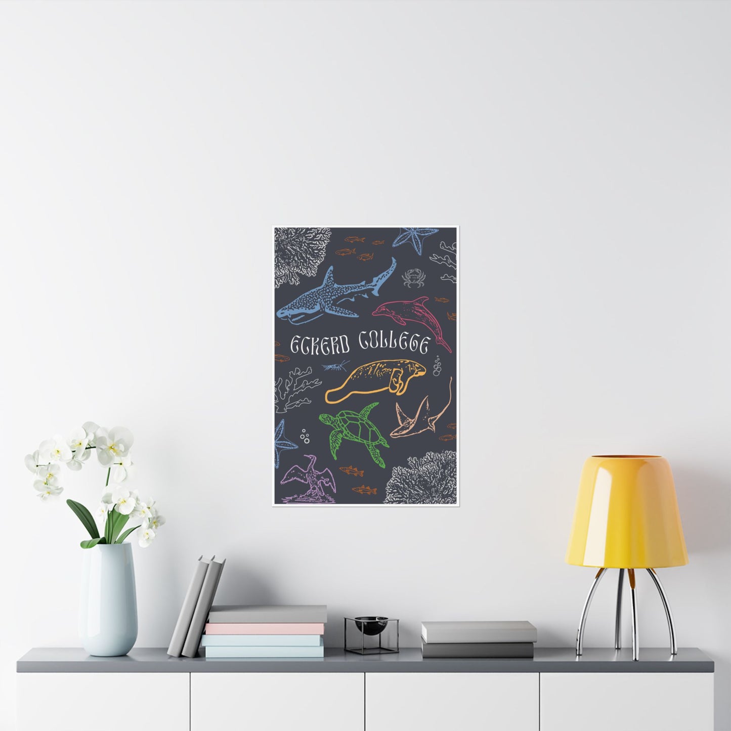 Colorful Eckerd Marine Poster