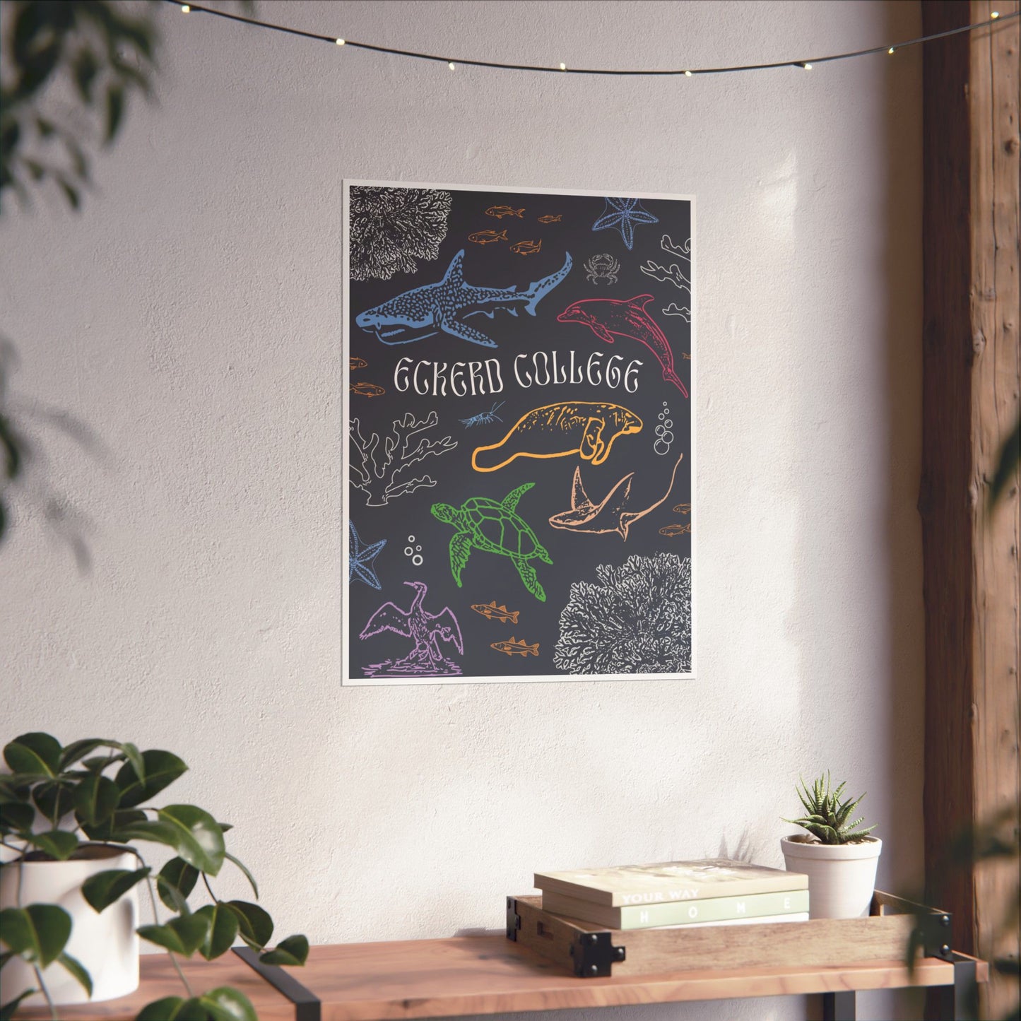 Colorful Eckerd Marine Poster