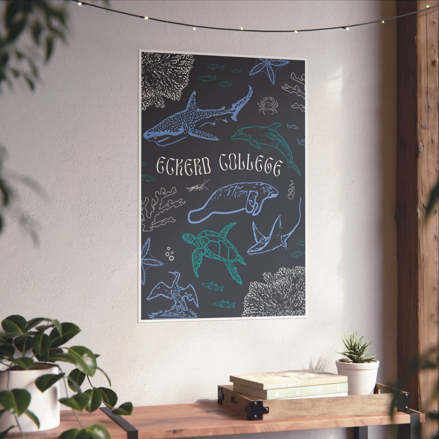 Eckerd Marine Blue Poster