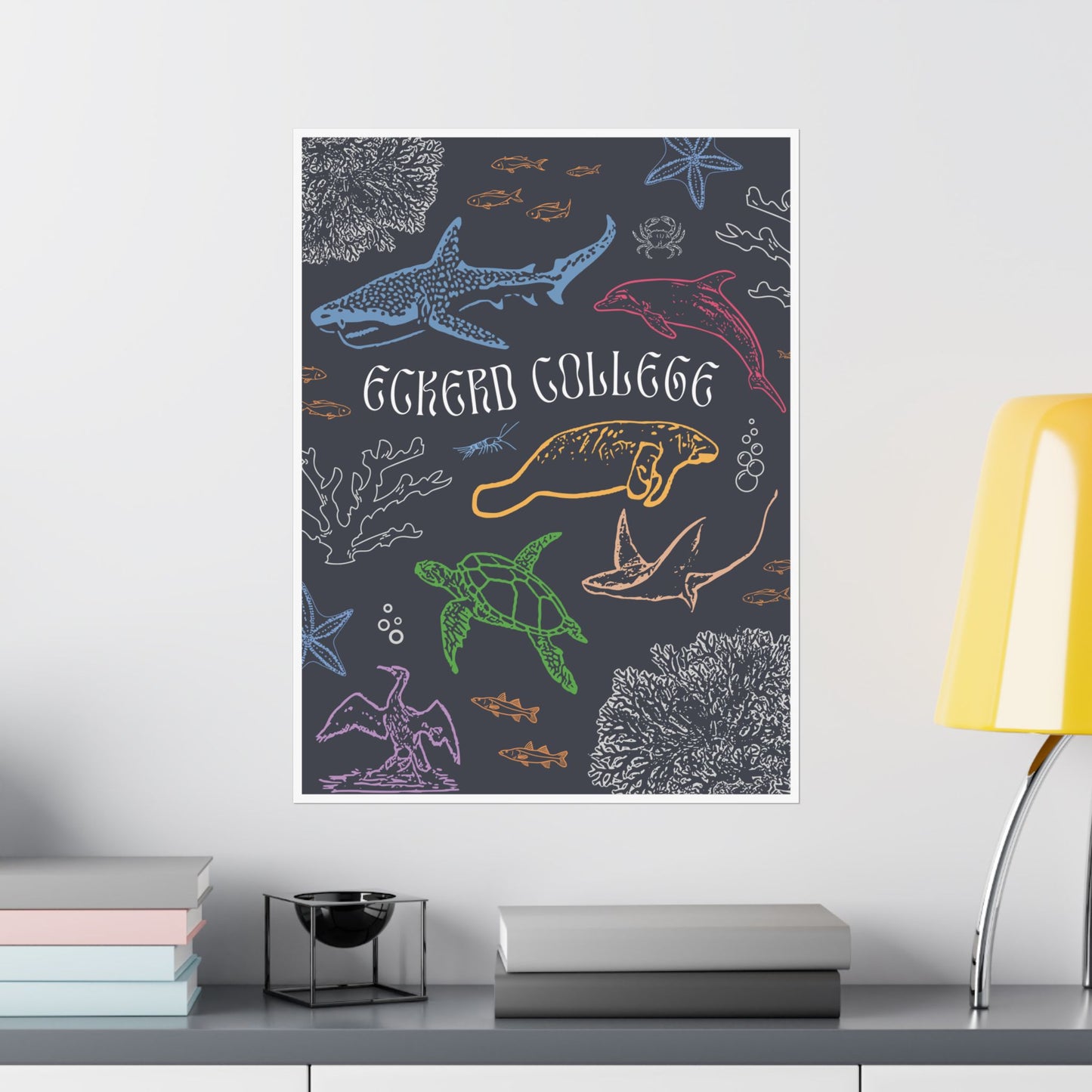 Colorful Eckerd Marine Poster