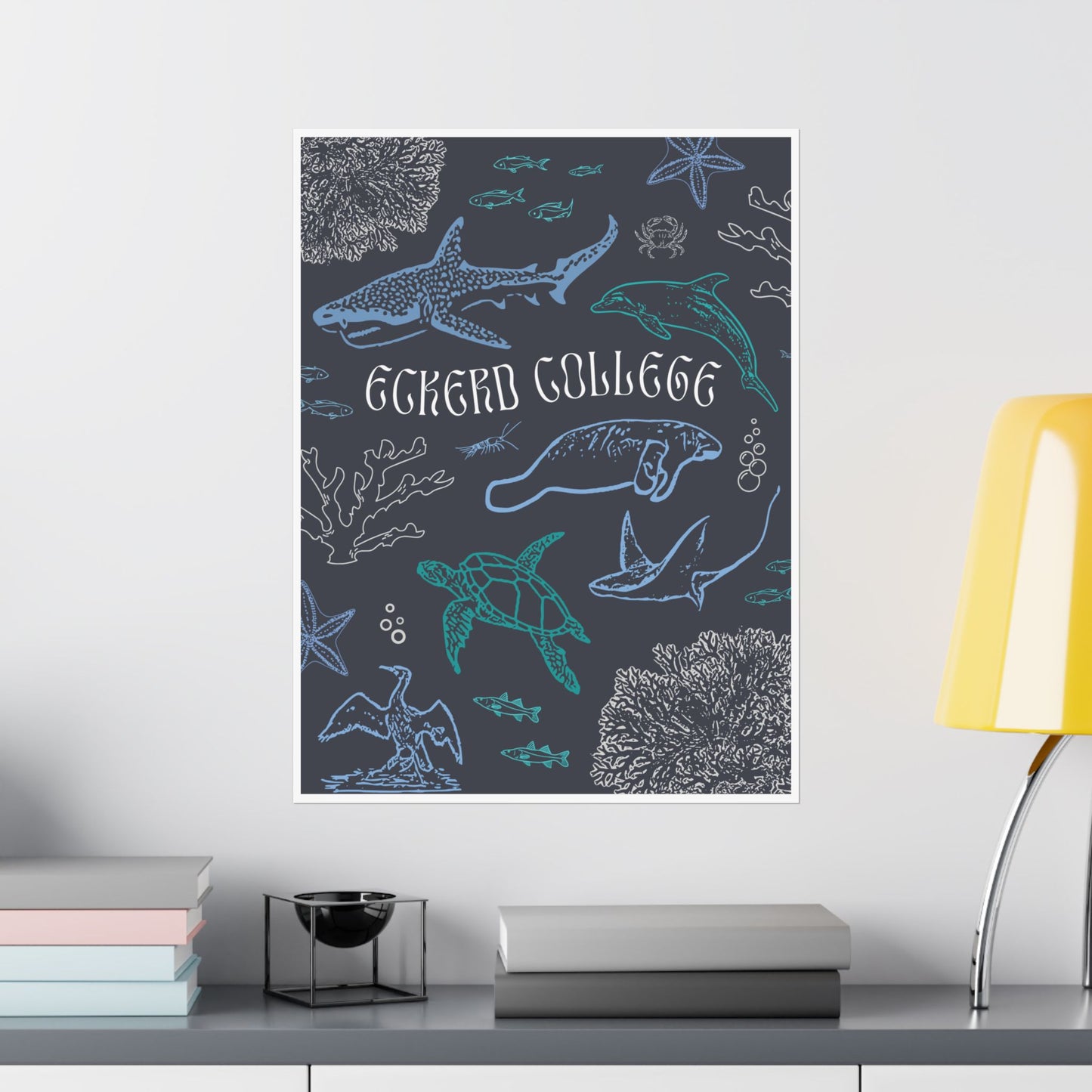 Eckerd Marine Blue Poster