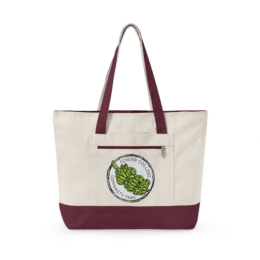 Eckerd College Community Farm Banana Logo Canvas Tote Bag