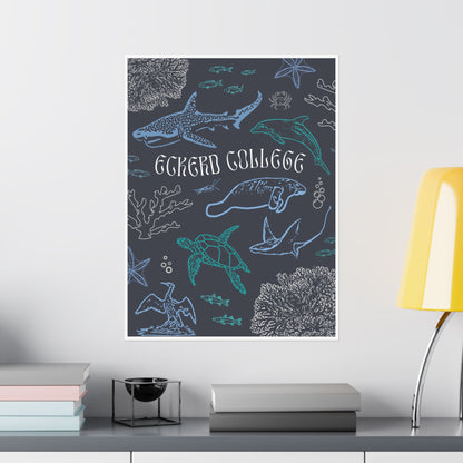 Eckerd Marine Blue Poster