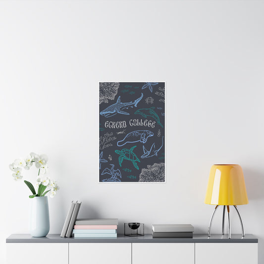 Eckerd Marine Blue Poster