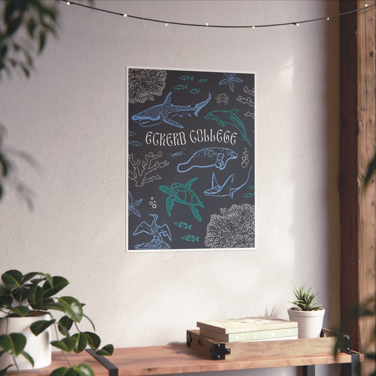 Eckerd Marine Blue Poster